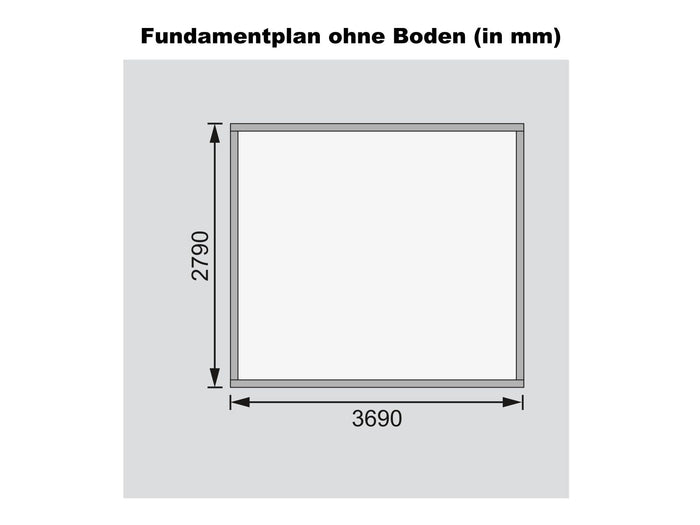 Karibu Gartenhaus Meldorf 5 naturbelassen