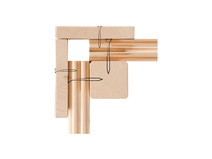 Karibu Gartenhaus Schönbuch 1, 38 mm 2-Raum-Haus - terragrau