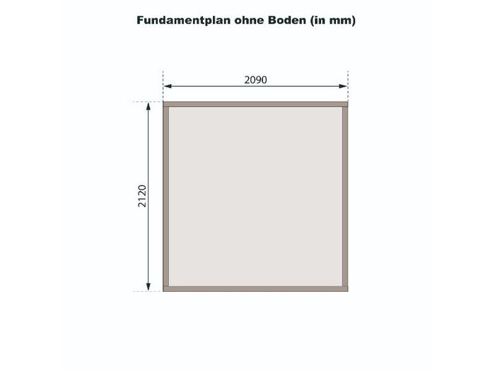 Karibu Gartenhaus Askola 2 natur 19 mm