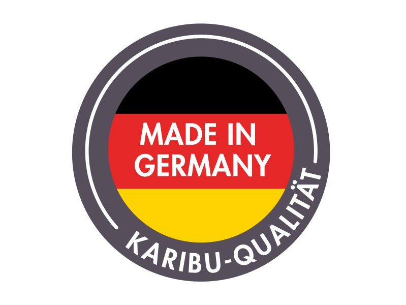 Karibu Blockbohlengarage 28 mm natur