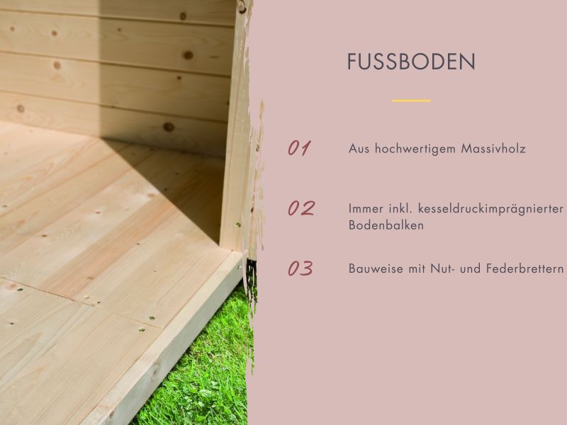 Karibu Saunahaus Caapi 4, terragrau, inkl. 9 kW Ofen integr. Steuerung, mit Klarglastür und Fußboden