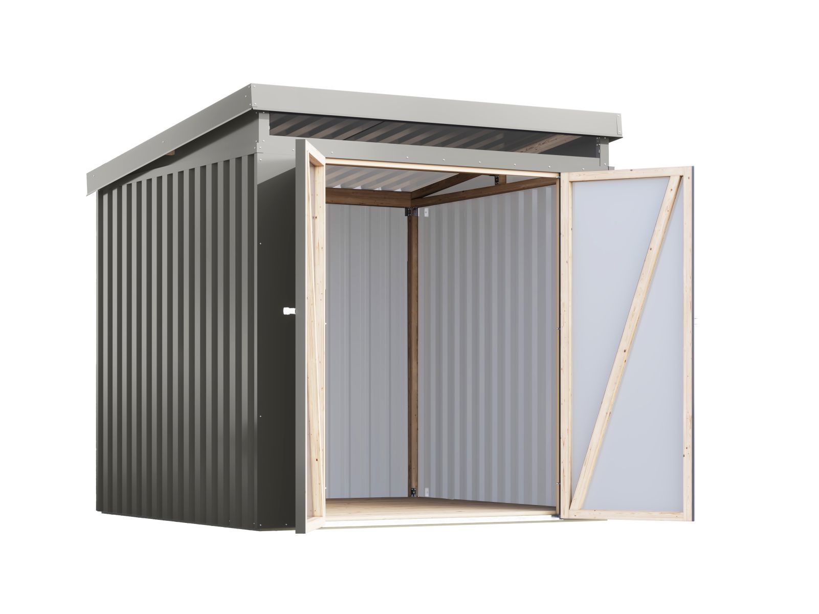 Karibu Metallgerätehaus Iridium 2, Graualuminium