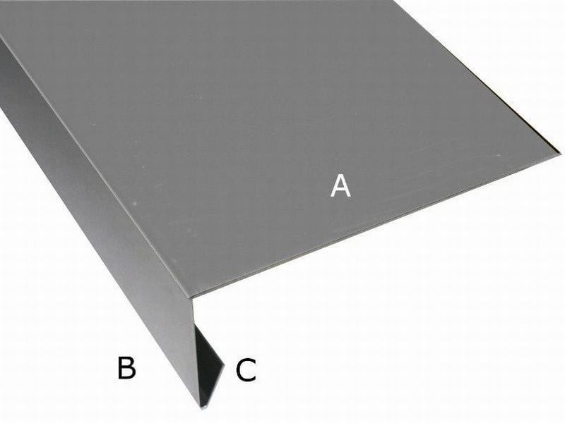 Aluminium Winkelprofil 200 cm für Giebelbretter 3 Stück