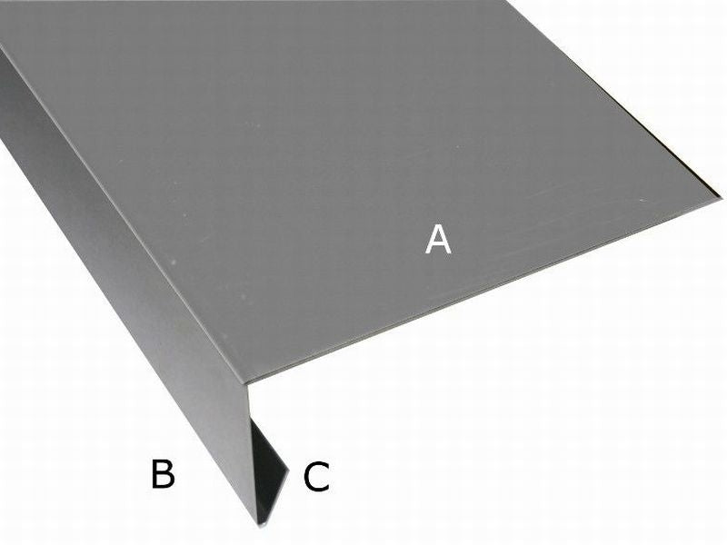 Aluminium Winkelprofil 200 cm für Giebelbretter 12 Stück
