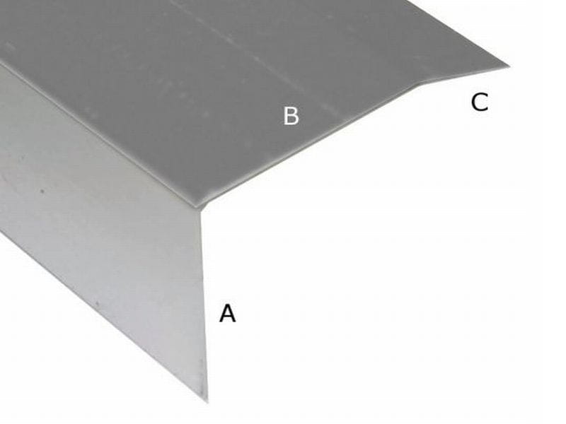 Aluminium Winkelprofil für EPDM-Dacheindeckung 4 Stück