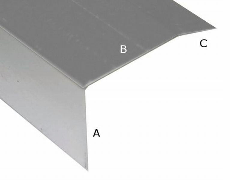 Aluminium Winkelprofil für EPDM-Dacheindeckung 50 mm 10 Stück