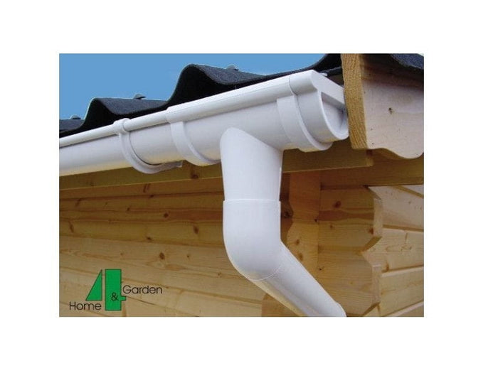 Dachrinnen Set RG 80 weiß 300cm Satteldachverlängerung
