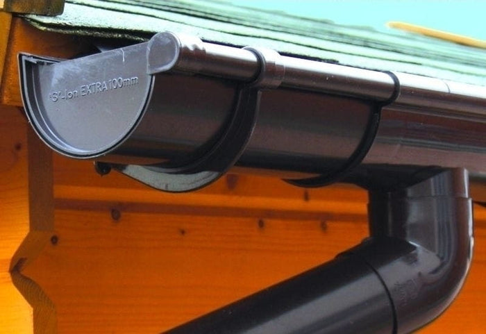 Dachrinnen Set RG100 braun 800 cm Terassenüberdachung