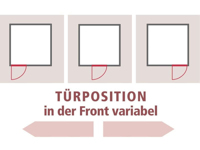 Daria - Karibu Sauna Plug & Play ohne Ofen - ohne Dachkranz - Energiespartür