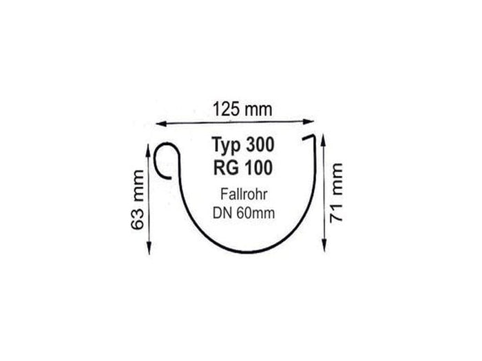 Ergänzungsset K4B - 200 cm Satteldachverlängerung braun