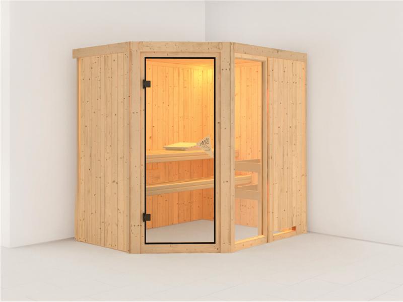 Fiona 1 - Karibu Sauna ohne Ofen - ohne Dachkranz -