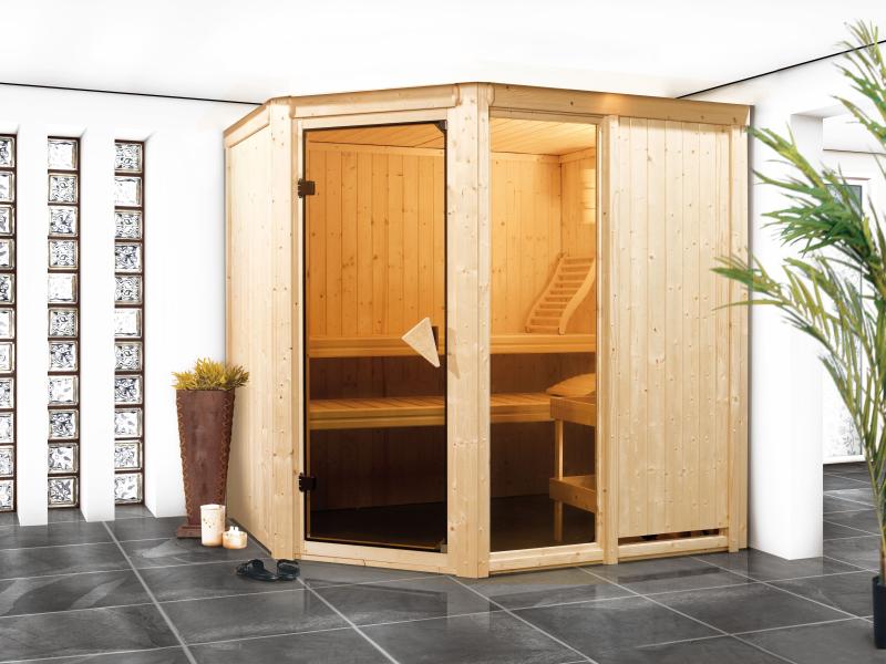 Fiona 1 - Karibu Sauna ohne Ofen - ohne Dachkranz -