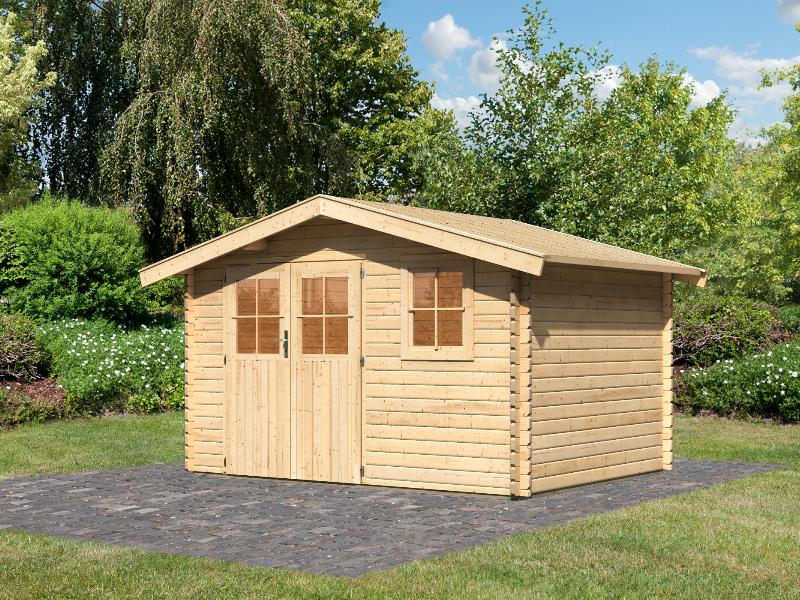 Gartenhaus 38 mm Felsenau 4 naturbelassen