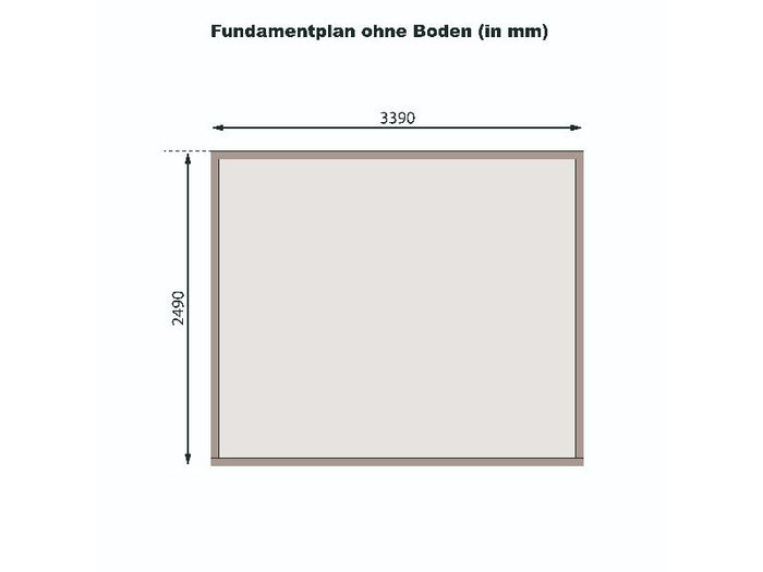 Gartenhaus 38 mm Felsenau 4 naturbelassen