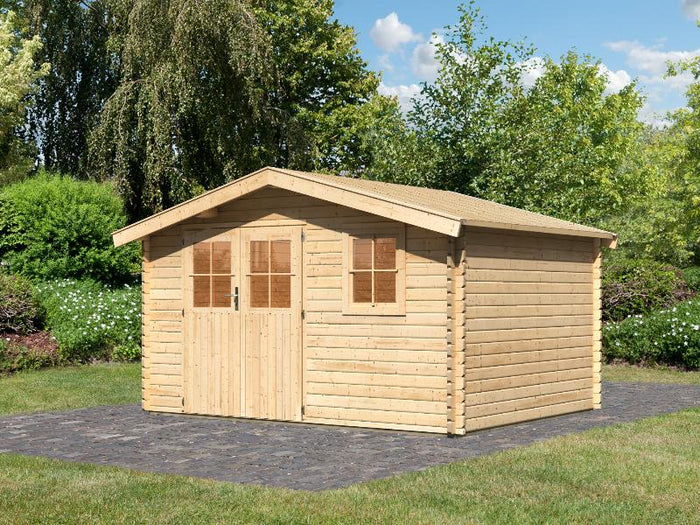 Gartenhaus 38 mm Felsenau 5 naturbelassen