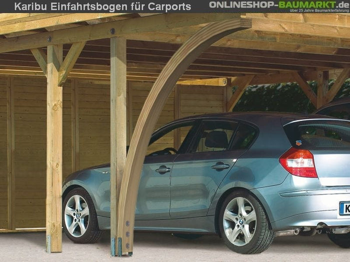 Karibu 2 x Einfahrtsbogen aus Leimholz für Carport