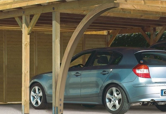 Karibu 2 x Einfahrtsbogen aus Leimholz für Carport