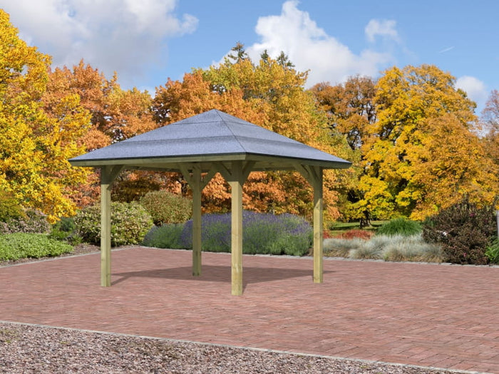 Karibu 4-Eck Pavillon Classic Bergen 1 kdi