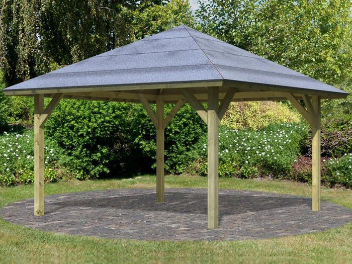 Karibu 4-Eck Pavillon Classic Holm 1 kdi