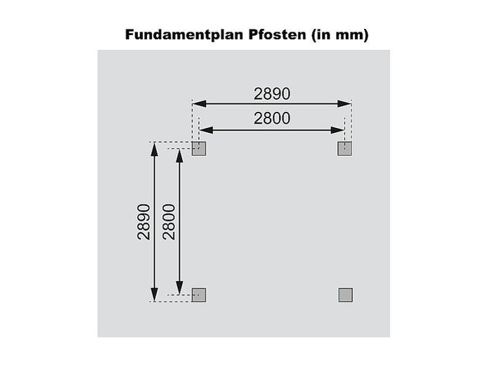 Karibu 4-Eck Pavillon Eco Cordoba