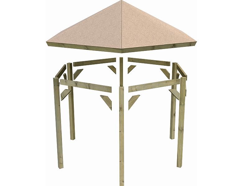 Karibu 4-Eck Pavillon Eco Sevilla