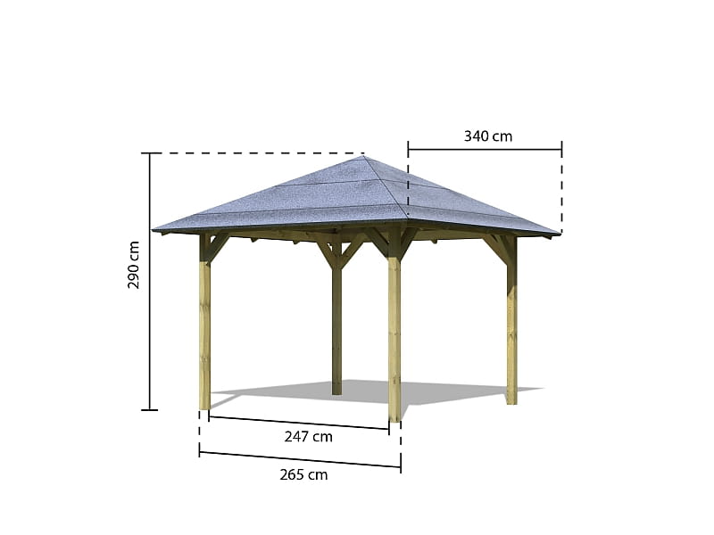 Karibu 4-Eck Pavillon Eco Sevilla