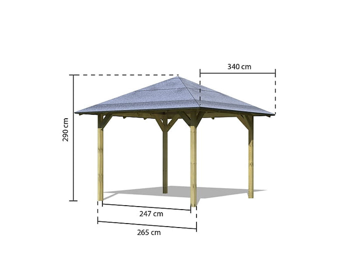 Karibu 4-Eck Pavillon Eco Sevilla
