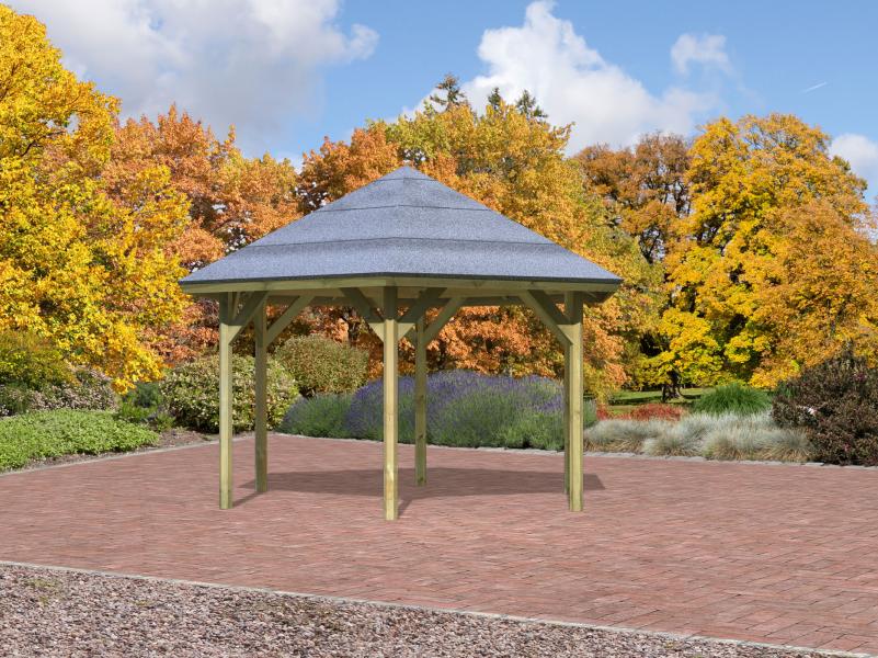 Karibu 6-Eck Pavillon Classic Oslo 2 kdi