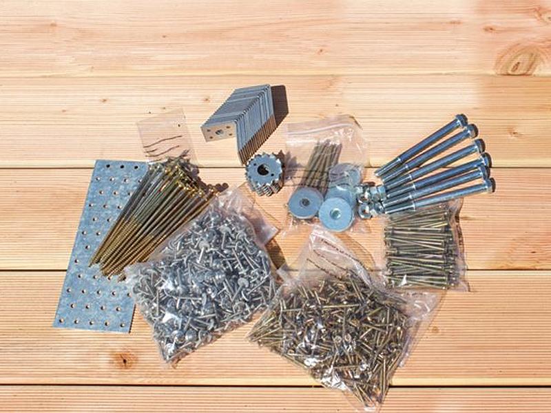 Karibu Beschlagbeutel Einzelcarport ECO 2