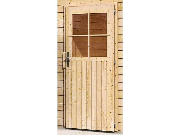 Karibu Blockbohlengarage 28 mm natur