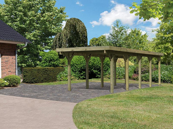 Karibu Carport Classic Einzel 3 ohne Einfahrtsbogen kdi