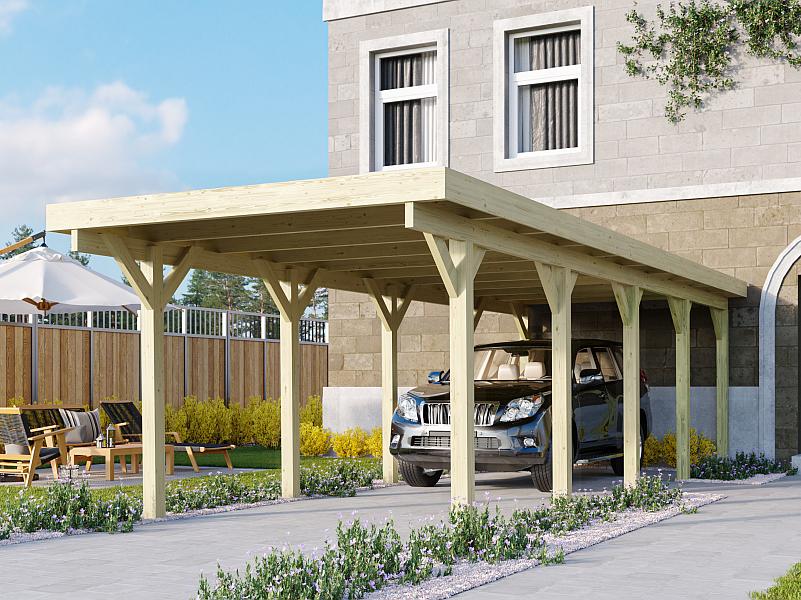 Karibu Carport Classic Einzel 3 ohne Einfahrtsbogen kdi