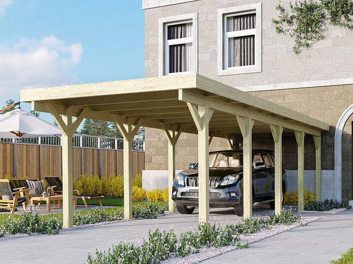 Karibu Carport Classic Einzel 3 ohne Einfahrtsbogen kdi