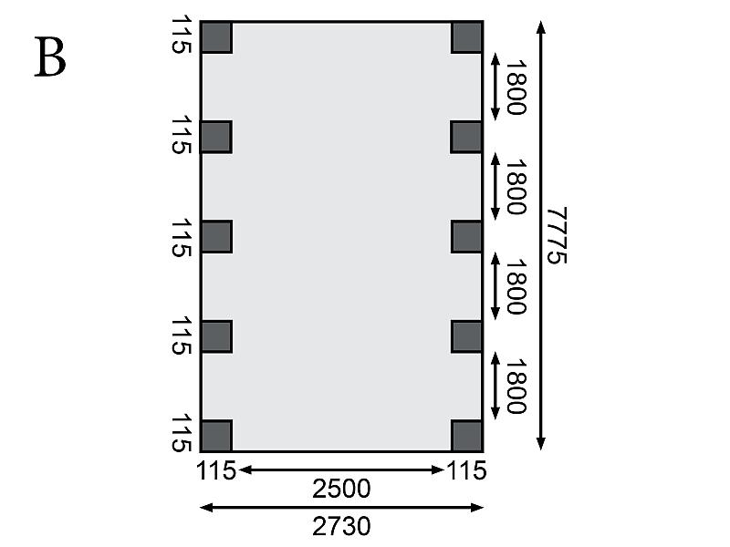 Karibu Carport Classic Einzel 3 ohne Einfahrtsbogen kdi