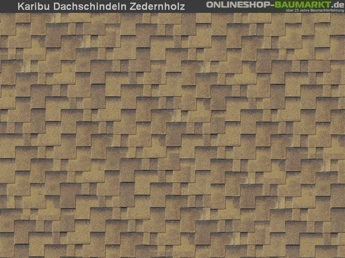 Karibu Dachschindeln Asymetrisch Zedernholz 11 Pakete