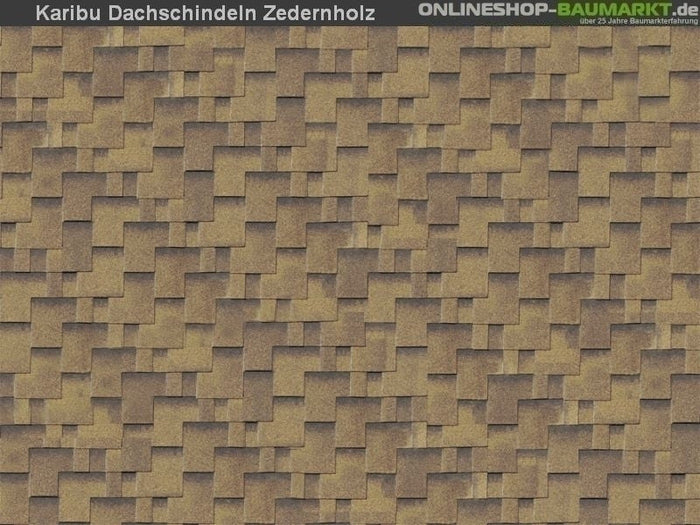 Karibu Dachschindeln Asymetrisch Zedernholz 12 Pakete
