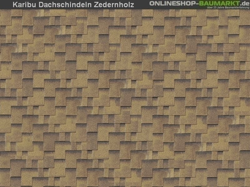 Karibu Dachschindeln Asymetrisch Zedernholz 17 Pakete