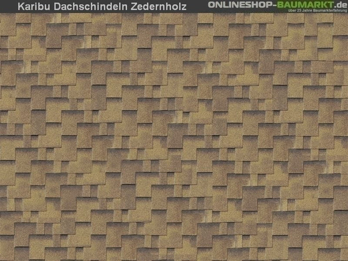 Karibu Dachschindeln Asymetrisch Zedernholz 20 Pakete