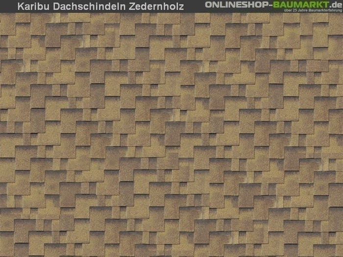 Karibu Dachschindeln Asymetrisch Zedernholz 6 Pakete