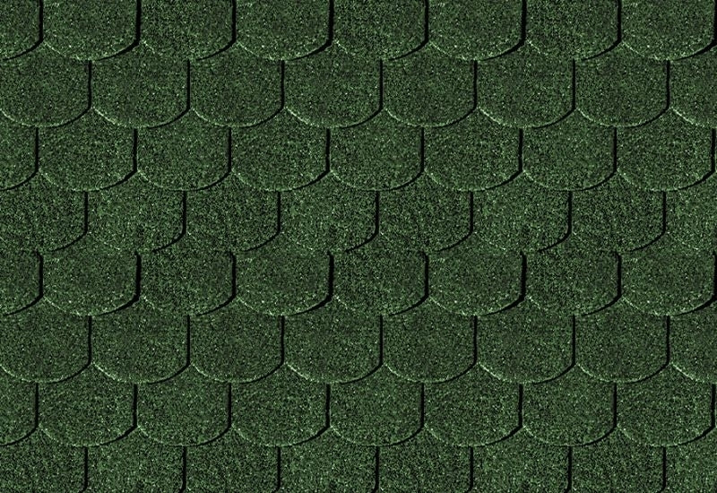 Karibu Dachschindeln Biberschwanz dunkelgrün 10 Pakete