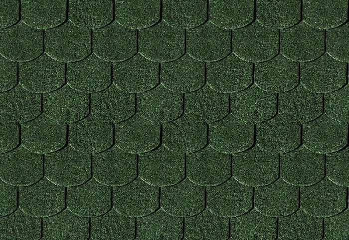 Karibu Dachschindeln Biberschwanz dunkelgrün 10 Pakete