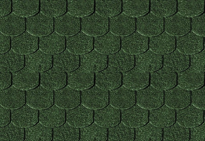 Karibu Dachschindeln Biberschwanz dunkelgrün 10 Pakete