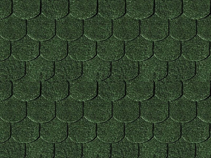 Karibu Dachschindeln Biberschwanz dunkelgrün 11 Pakete