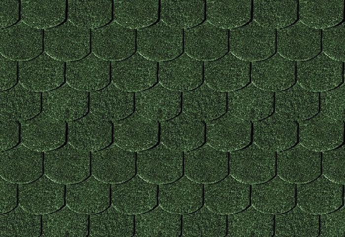 Karibu Dachschindeln Biberschwanz dunkelgrün 11 Pakete