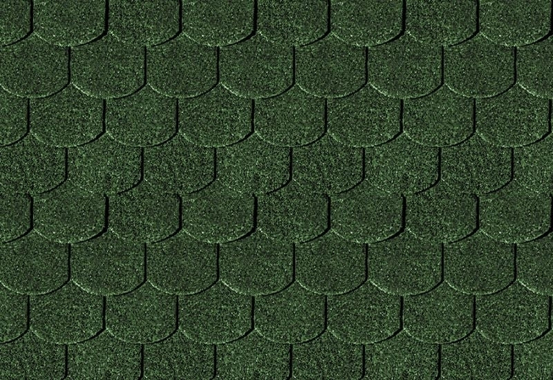 Karibu Dachschindeln Biberschwanz dunkelgrün 11 Pakete