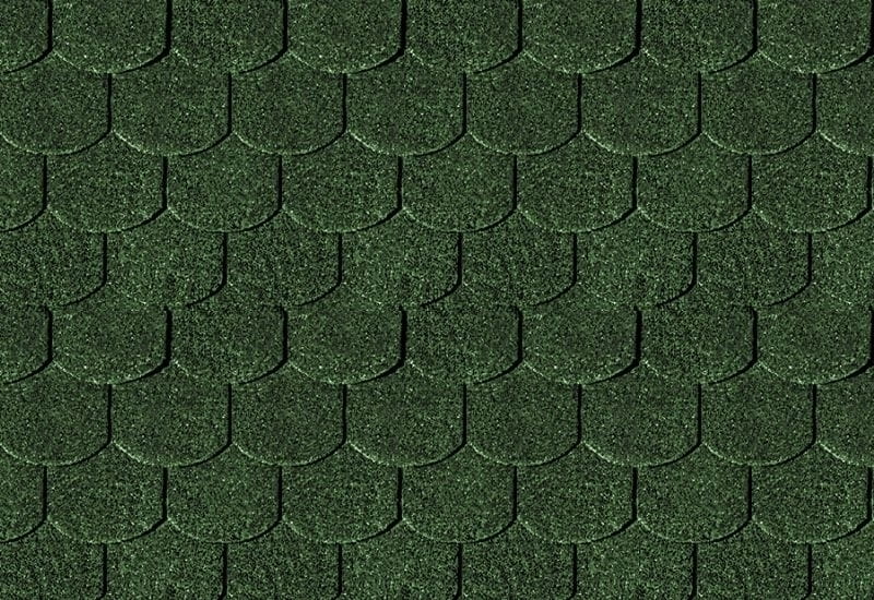 Karibu Dachschindeln Biberschwanz dunkelgrün 11 Pakete