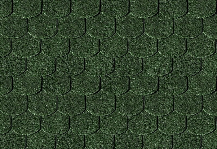 Karibu Dachschindeln Biberschwanz dunkelgrün 11 Pakete