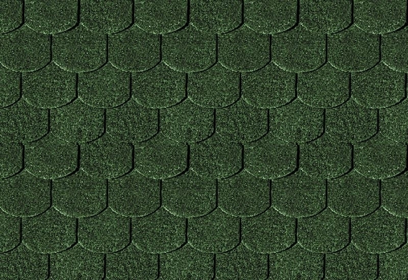 Karibu Dachschindeln Biberschwanz dunkelgrün 12 Pakete