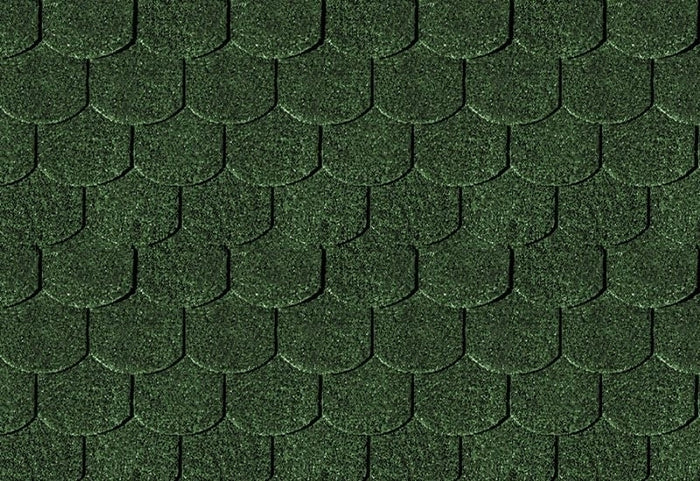 Karibu Dachschindeln Biberschwanz dunkelgrün 12 Pakete