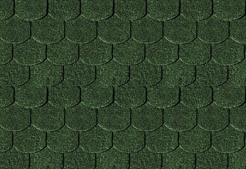 Karibu Dachschindeln Biberschwanz dunkelgrün 13 Pakete